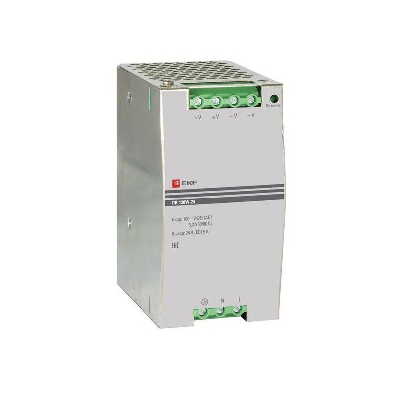 Блок питания 24В DR-120W-24 EKF dr-120w-24 Блок питания 24В DR-120W-24 EKF dr-120w-24