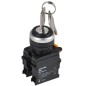 Переключатель 2 полож. 1НО+1НЗ с ключом черн. MASTER IEK MI-SW60-11Y-3-34-2-K02
