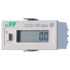 Счетчик времени работы CLG-13T/230 (вход сброса кнопка сброса прямой счет импульсов (1-99999.9) монтаж на щит 110-240В AC/DC IP2