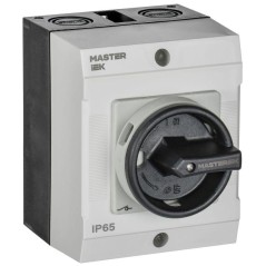 Переключатель кулачковый в боксе закрытая рукоятка 10А схема 54 IEK MI-CS21-010-054