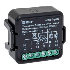Реле для штор в подрозетник 1-канальное Умное Zigbee Connect Select EKF scsh-1g-zb