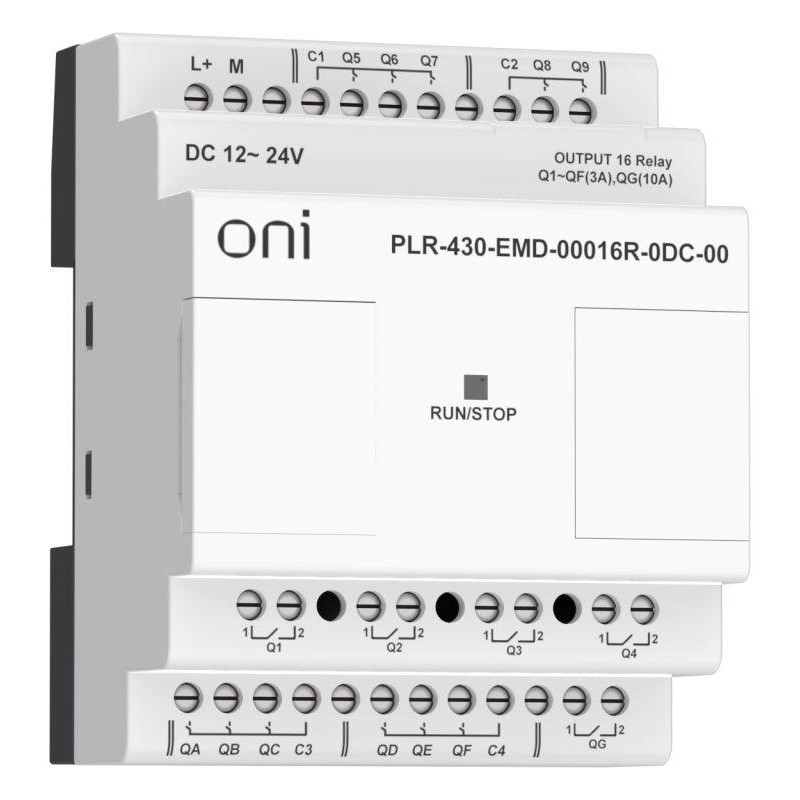 Модуль расширения входов выходов 16 RO 24В DC ПЛК 430 ONI PLR-430-EMD-00016R-0DC-00 Модуль расширения входов выходов 16 RO 24В DC ПЛК 430 ONI PLR-430-EMD-00016R-0DC-00