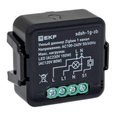 Диммер в подрозетник 1-канальный Умный Zigbee Connect Select EKF sdsh-1g-zb