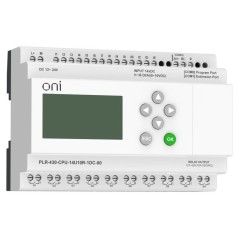 Модуль ЦПУ 8 DI 6 UI (0-10 В/DI) 10 RO 24В DC с экраном ПЛК 430 ONI PLR-430-CPU-14U10R-1DC-00