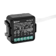 Реле в подрозетник 3-канальное с нейтралью Умное Zigbee Connect Select EKF ssh-3g-zb