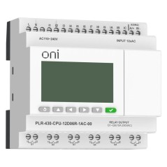 Модуль ЦПУ 12 DI 6 RO 220В AC с экраном ПЛК 430 ONI PLR-430-CPU-12D06R-1AC-00