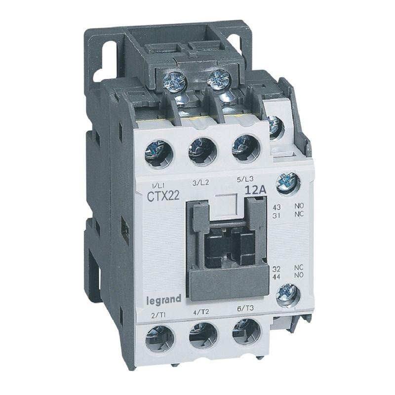 Контактор CTX3 3п 12А кат. 230В AC 1НО+1НЗ Leg 416096 Контактор CTX3 3п 12А кат. 230В AC 1НО+1НЗ Leg 416096