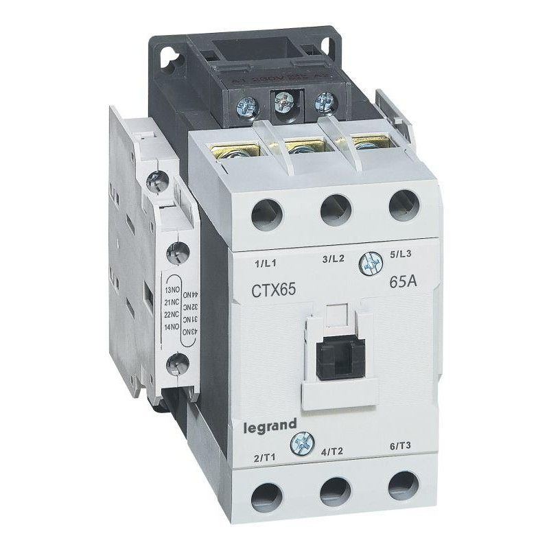Контактор CTX3 3п 65А кат. 230В AC 2НО+2НЗ Leg 416166 Контактор CTX3 3п 65А кат. 230В AC 2НО+2НЗ Leg 416166