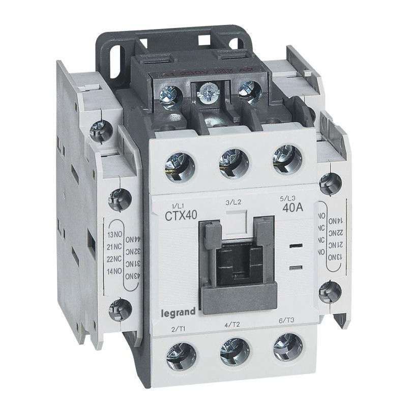 Контактор CTX3 3п 40А кат. 230В AC 2НО+2НЗ Leg 416136 Контактор CTX3 3п 40А кат. 230В AC 2НО+2НЗ Leg 416136