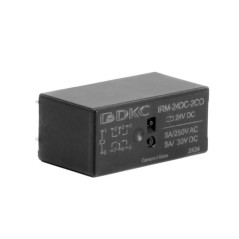 Реле миниатюрное низкопрофильное 2CO ком. ток 8А AgSnO2 напряжение 48В DC DKC IRM-48DC-2CO