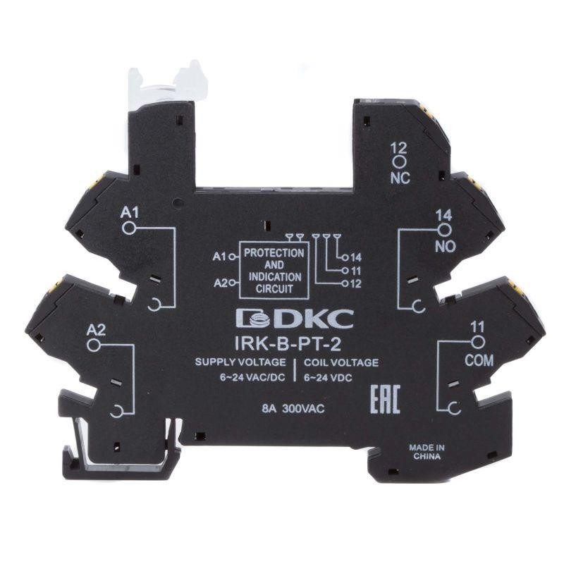 Колодка ультратонкая для реле RIS вх. напр. 6-24В DC push-in клеммы DKC IRK-B-PT-1 Колодка ультратонкая для реле RIS вх. напр. 6-24В DC push-in клеммы DKC IRK-B-PT-1