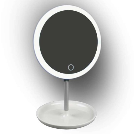 Светильник настольный TLD-590 White/LED/80Lm/6000K/Dimmer зеркало 4Вт встроен. аккум. 3.7В/600мА.ч сенсорный выкл. диммер бел. U
