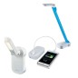 Светильник настольный трансформируемый TLD-530 Blue-White/LED/200Lm/6400K/PB механический выкл. встроен. аккум. Power bank для з