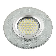 Светильник DLS-L150 GU5.3 GLASSY/CLEAR GU5.3 встраив. доп. светодиод. подсветка 3Вт без лампы стекло Fametto UL-00003905