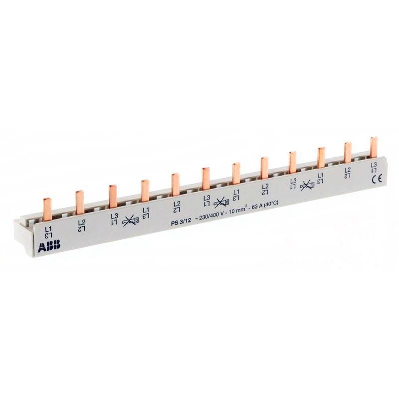 Разводка шинная 3ф PS3/12(PIN) 63A ABB 2CDL230001R1012 Разводка шинная 3ф PS3/12(PIN) 63A ABB 2CDL230001R1012