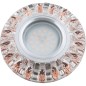 Светильник декоративный Luciole DLS-L121 GU5.3 CHROME/CLEAR+BRONZE GU5.3 встраив. доп. светодиод. подсветка 3Вт без лампы основа