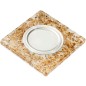 Светильник декоративный Luciole DLS-L109 GU5.3 CHROME/WHITE GU5.3 встраив. квадрат доп. светодиод. подсветка 3Вт без лампы основ