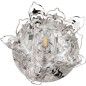 Светильник декоративный встраиваемый DLS-F128 G4 CHROME/CLEAR "Fiore" без лампы G4 основание металл, хром прозр. кристалл отделк