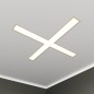 Светильник светодиодный RVE-LBX-KRESCENT-2030-V 110Вт 4000К 2030х2030х100мм S80мм крест встраив. бел. RVElektro RVE00003169