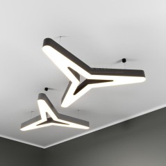 Светильник светодиодный RVE-LBX-HOLE-KASAI-SOFT-2000-N 172Вт 4000К 2000х1754х100мм накладной бел. RVElektro RVE00001351