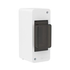 Щиток 2 мод настенный. IP41 с тонированной дверцей бел. DKC F02W0WD