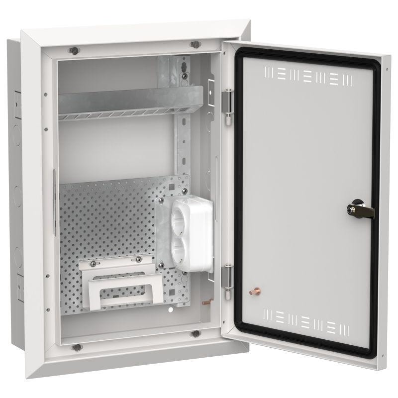 Корпус мультимедиа ЩРв-24 (1х24) бел. TITAN 5 IEK TI5-51-V-024-30 Корпус мультимедиа ЩРв-24 (1х24) бел. TITAN 5 IEK TI5-51-V-024-30
