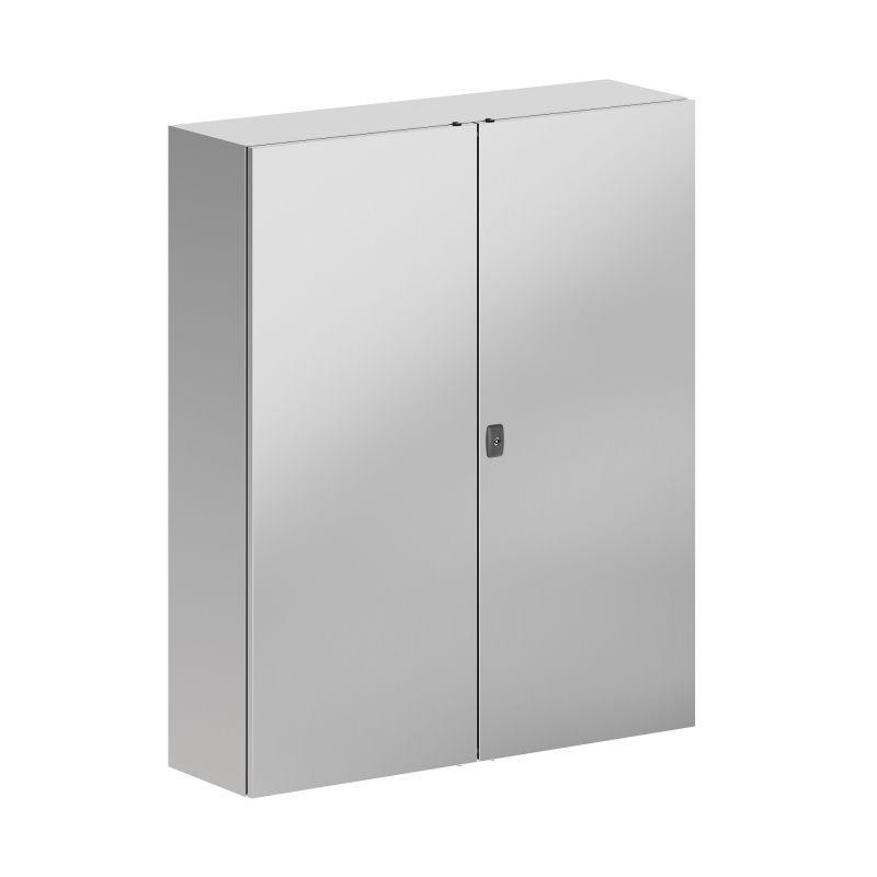 Корпус навесной STH с М/П двухдверный из нержавеющей стали AISI316 1200х1000х300мм с фланцем DKC R5STH1213F-316 Корпус навесной STH с М/П двухдверный из нержавеющей стали AISI316 1200х1000х300мм с фланцем DKC R5STH1213F-316