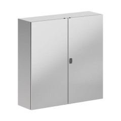 Корпус навесной STH с М/П двухдверный из нержавеющей стали AISI304 1000х1000х300мм с фланцем DKC R5STH1013F-304
