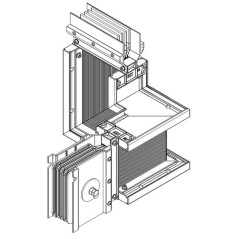 Секция Z-образ. лев. вверх 5000А Al 3L+N+PER НК IP55 тран. IEK LB-5000A4-25-F-ZLU