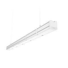 Светильник светодиодный Mercury Pro GL 1516х66х68 21Вт 3000К CRI90 подвесной/накладной рассеив. опал закал. стекло RAL9003 бел. 
