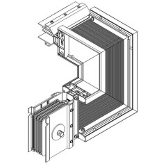 Секция Z-образ. вверх лев. 4000А Al 3L+N+PER НК IP55 тран. IEK LB-4000A4-25-F-ZUL