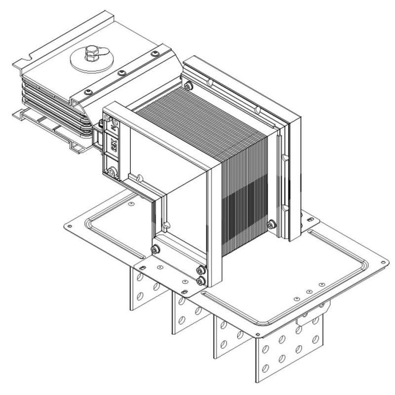 Секция фланцевая лев. Тип2 2500А Al 3L+N+PER НК IP55 тран. IEK LB-2500A4-25-F-FL2 Секция фланцевая лев. Тип2 2500А Al 3L+N+PER НК IP55 тран. IEK LB-2500A4-25-F-FL2