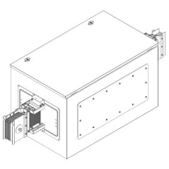 Секция центральная питающая 630А Al 3L+N+PER НК IP55 тран. IEK LB-0630A4-25-F-GC