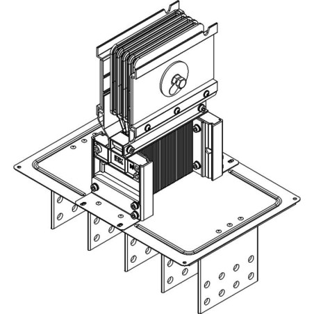 Секция фланцевая Тип1 5000А Al 3L+N+PER IP55 тран. IEK LB-5000A4-35-F-F1