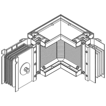 Секция угловая прав. н/2 2500А Al 3L+N+PER IP55 тран. IEK LB-2500A4-35-F-LRF