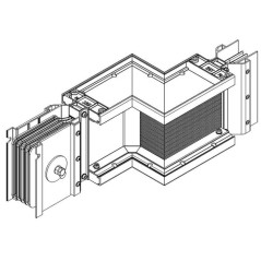 Секция Z-образ. прав. н/2 1600А Al 3L+N+PER IP55 тран. IEK LB-1600A4-35-F-ZRF