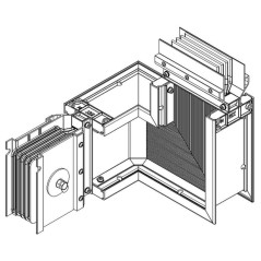 Секция Z-образ. прав. вверх 1250А Al 3L+N+PER IP55 тран. IEK LB-1250A4-35-F-ZRU