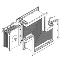 Секция Z-образ. вниз н/2 1250А Al 3L+N+PER IP55 тран. IEK LB-1250A4-35-F-ZDF