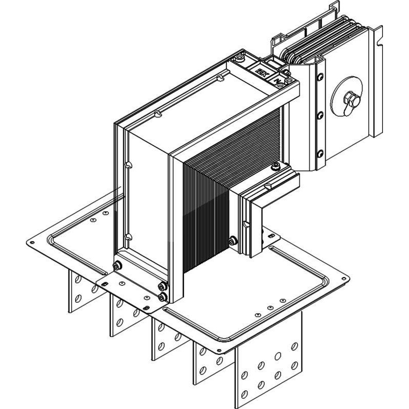 Секция фланцевая вниз Тип1 800А Al 3L+N+PER IP55 тран. IEK LB-0800A4-35-F-FD1 Секция фланцевая вниз Тип1 800А Al 3L+N+PER IP55 тран. IEK LB-0800A4-35-F-FD1
