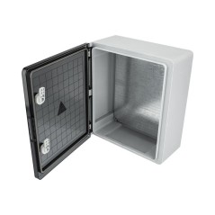 Корпус пластиковый ЩМПп с прозрачной дверцей 370х325х150мм IP65 Rexant 11-0455
