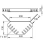 Соединитель угловой H35 REV 35 DD OBO 6069304 Соединитель угловой H35 REV 35 DD OBO 6069304