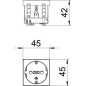 Розетка 1-м 1мод. STD-D0 SWGR1 16А 250В 0град. с заземл. защ. шторки черн. OBO 6120016 Розетка 1-м 1мод. STD-D0 SWGR1 16А 250В 0град. с заземл. защ. шторки черн. OBO 6120016