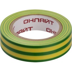 Изолента ПВХ 90 599 OIT-B15-10-YG желт./зел. ОНЛАЙТ 90599