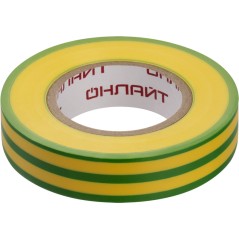 Изолента ПВХ 90 600 OIT-B15-20-YG желт./зел. ОНЛАЙТ 90600