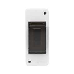 Щиток 2 мод настенный. IP41 с тонированной дверцей бел. DKC F02W0WD