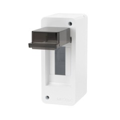 Щиток 2 мод настенный. IP41 с тонированной дверцей бел. DKC F02W0WD