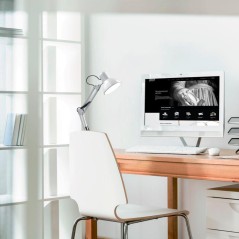 Светильник GTL 60Вт E27 струбцина и основание бел. GAUSS GT0021