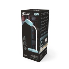 Светильник светодиодный настольный Qplus 8Вт 4000К 600лм 5В диммир. бирюз. GAUSS GT6023