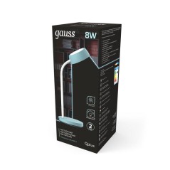 Светильник светодиодный настольный Qplus 8Вт 4000К 600лм 5В диммир. бирюз. GAUSS GT6023