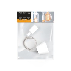 Светильник Decor E27 IP20 200-240В 1м подвесной бел. GAUSS PL012